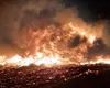 Incendiu violent la o groapă de gunoi din municipiul Oradea: 20 de pompieri au intervenit
