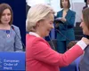 Maia Sandu, aplaudată în picioare de întreg plenul Parlamentului European. A fost decorată cu Ordinul European de Merit