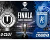 LIVE U Cluj – Universitatea Craiova finala Cupa României. Cine va câştiga primul trofeu al sezonului 2025-2026, unde vezi meciul în direct la TV