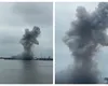 Momentul în care drona a explodat în Portul Constanţa, surprins de camere VIDEO