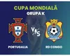 PORTUGALIA – CONGO LIVE VIDEO ONLINE ANTENA 1. Ronaldo intră-n scenă după show-ul făcut de Messi