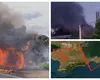 „Fantomele” lui Zelenski lovesc logistica militară rusă. Imagini cu atacurile asupra depozitelor de combustibil în timp ce Kievul este atacat cu rachete balistice