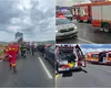 Plan Roșu de Intervenție activat după un accident cu 15 victime, în județul Sibiu. Patru mașini implicate