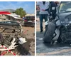 Dezastru în parcarea de la Dragonul Roșu. O șoferiță a făcut praf 11 mașini parcate, doi oameni au fost răniți