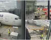 Panică pe aeroport. Avion prăbușit în dreptul porții de îmbarcare