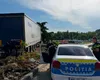 Accident în lanț în municipiul Constanța. Un TIR din Ucraina a lovit mai multe mașini într-un sens giratoriu