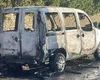 Un bărbat din Galați a fost găsit carbonizat într-o mașină cuprinsă de flăcări. Polițiștii iau în calcul ipoteza unei sinucideri