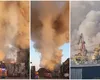 VIDEO Incendiu puternic în Portul Agigea! A fost emis mesaj RO-Alert
