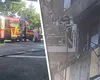 Incendiu puternic într-un bloc din Mehedinți. Un bărbat a murit, iar alte 15 persoane au fost evacuate de urgență