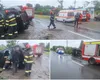Microbuz cu 8 pasageri răsturnat în județul Suceava. Accidentul s-a produs după ce șoferul microbuzului a încercat să depășească un TIR
