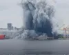 Imagini cu pagubele provocate de explozia dronei în Portul Constanța. Orașul de la malul mării a fost la un pas de tragedie FOTO