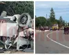 Accident cumplit în județul Suceava. Un șofer a murit pe loc după ce a intrat cu mașina într-un cap de pod, imagini șocante de la fața locului