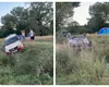 În loc să întoarcă micii pe grătar, un oltean a întors maşina cu roţile-n sus VIDEO viral