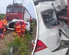 Accident feroviar grav în Iași. Doi oameni au murit după ce mașina în care se aflau a fost lovită de tren și târâtă 150 de metri