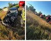 Mașină lovită de tren în Suceava. Șoferul a murit pe loc, IMAGINI ȘOCANTE  de la fața locului