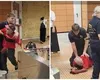 VIDEO Incident violent la stația de metrou Nicolae Grigorescu! Un bărbat a atacat paznicii și a distrus turnicheții