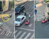 Bărbatul care și-a lăsat copilul să circule într-o mașină de jucărie printre mașinile de pe Calea Victoriei a fost identificat și amendat