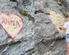 A fost identificat bărbatul care a desemnat o inimă cu spray pe o stâncă de pe Transfăgărășan pentru „ANNA”. Ce amendă riscă