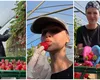 Câți bani a câștigat o influenceriță după ce a mers la cules de căpșune în Germania: „Nu este o muncă ușoară”