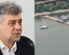 Marcel Ciolacu critică dur operațiunea de scufundare a barjelor în Dunăre: „Nu s-a întâmplat nimic, fiindcă normal că s-au schimbat curenții, era logic. Să vedeți cât o să ne coste să le scoatem de acolo”