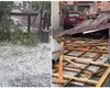 Furtuni violente după caniculă. Grindina a făcut ravagii în câteva minute, copaci doborâți, drumuri blocate și pene de curent