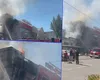 Incendiu puternic în centrul capitalei. Un nor de fum negru și dens a acoperit zona, pompierii intervin de urgență VIDEO