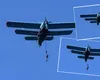 Incident șocant la MApN. Un militar a rămas agățat de avion în timpul parașutării, anchetă demarată de Ministerul Apărării VIDEO