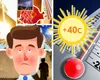 Furtuni după caniculă în România. Unde se mențin temperaturi de 40 de grade