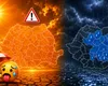 ANM: Temperaturile se schimbă în weekend! Cod portocaliu de caniculă în mai multe zone din țară și ploi și vijelii în Transilvania și Moldova
