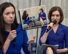 Mirabela Grădinaru și Maia Sandu, apariții remarcabile la conferința pe tema siguranței copiilor în mediul online. Ambele au ales ținute de culoare bleumarin