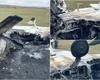Incident aviatic pe Aerodromul din Iași. Un avion de mici dimensiuni s-a prăbușit și a luat foc