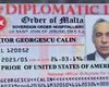 Călin Georgescu ar fi folosit o legitimație diplomatică falsă a Ordinului Cavalerilor de Malta prin care pretindea că este „senator” și . Ambasadorul Ordinului de Malta în România îl demască: „Persoana în cauză nu este membru al Ordinului”