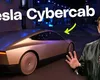 Imagini fabuloase cu Cybercab, noul robotaxi lansat de Tesla: Nu are volan sau pedale şi ar costa sub 30.000 de dolari