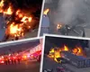 Elicopter care transporta o echipă de știri, prăbușit în apropierea locului din care reporterul urma să intre în direct. Trei persoane au murit, o alta este grav rănită