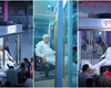 Imagini virale! Un guru indian își primește adepții dintr-o cabină cu aer condiționat și pereți din sticlă, în timp ce aceștia îi sărută picioarele. VIDEO