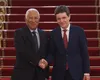 Nicușor Dan l-a primit la Palatul Cotroceni pe președintele Consiliului European, Antonio Costa VIDEO