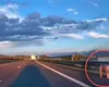 Imagini inedite cu un porc plimbându-se pe A1! Animalul a scăpat din remorcă și a ajuns pe banda de urgență. Șoferul a fost găsit de Poliție și amendat