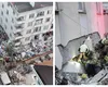 O clădire cu şapte etaje s-a prăbuşit joi. Şapte persoane sunt prinse sub dărâmături VIDEO cu momentul colapsului