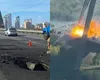 Podul din nordul Kievului, atacat din nou de forțele ruse. Este a doua lovitură în doar două zile VIDEO