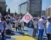 Sindicaliștii SANITAS protestează în București împotriva noii legi a salarizării