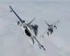 Exercițiu demonstrativ cu avioane F-16 la Baza 86 Aeriană Borcea. Forțele Aeriene simulează o misiune de Poliție Aeriană