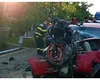 Accident grav în Giurgiu. O motocicletă a rămas blocată în capota şi parbrizul unui autoturism