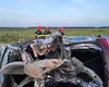 Accident cumplit în Giurgiu. O femeie şi un bărbat au murit pe loc, după ce autoturismul în care se aflau s-a răsturnat