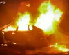 Incendiu la o mașină Toyota Prius hibrid în Cluj. Un cadavru carbonizat a fost găsit în interior