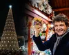 Iluminatul festiv și luminile din Târgul de Crăciun din Piața Constituției au fost aprinse. Nicuşor Dan: „Anul acesta o să fie mai multe beculeţe ca anul trecut”