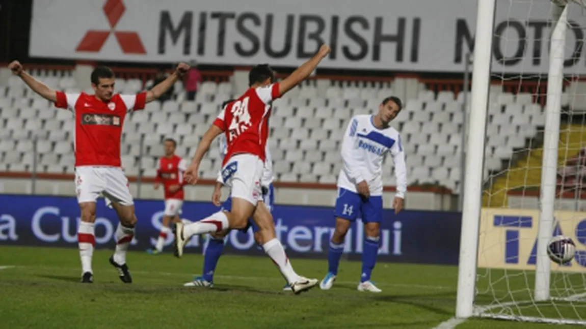 Dinamo, în sferturile Cupei după ce a învins Gaz Metan Severin cu 5-0