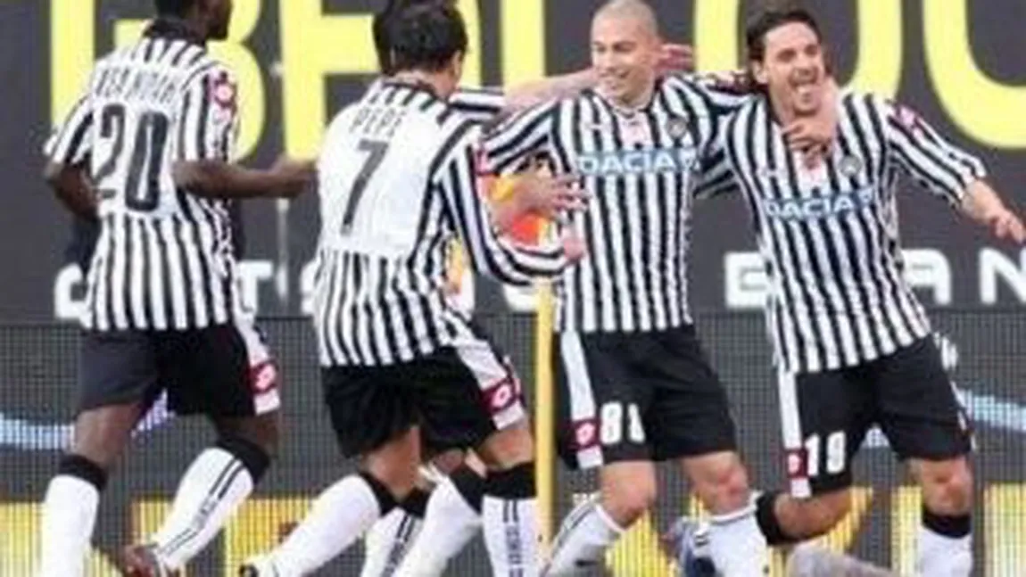 Udinese a revenit pe primul loc în Serie A