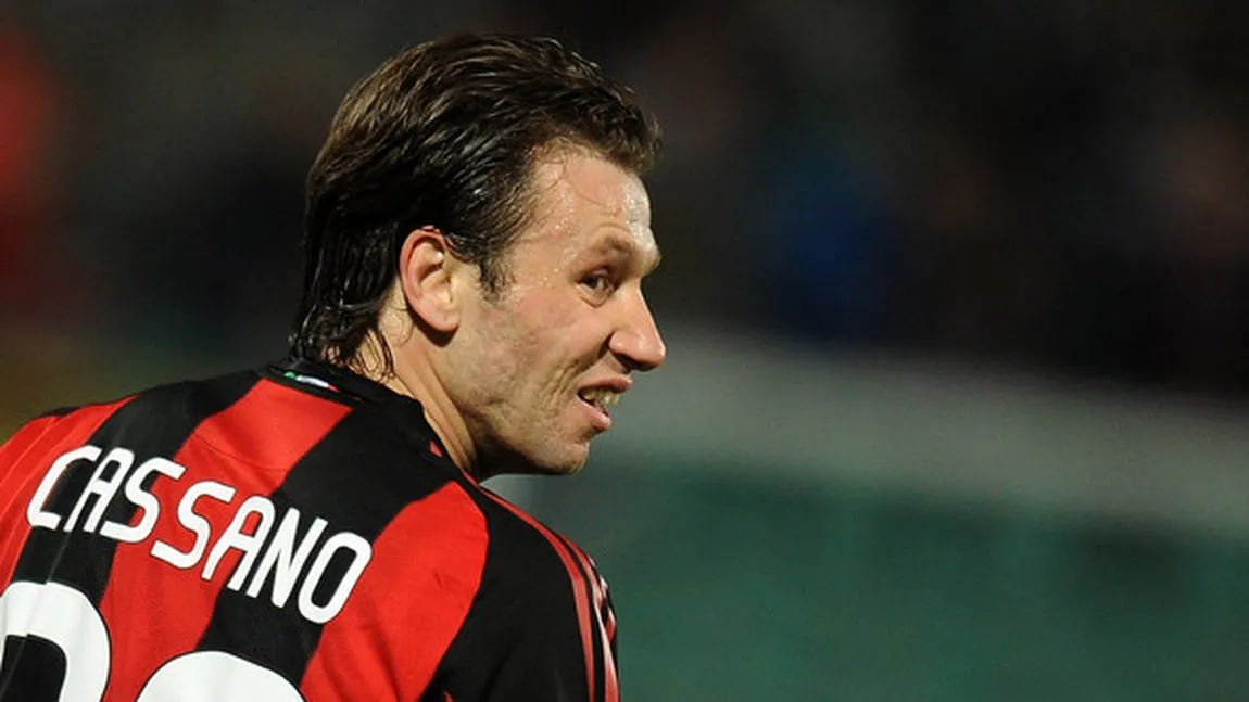 Antonio Cassano a fost operat pe cord