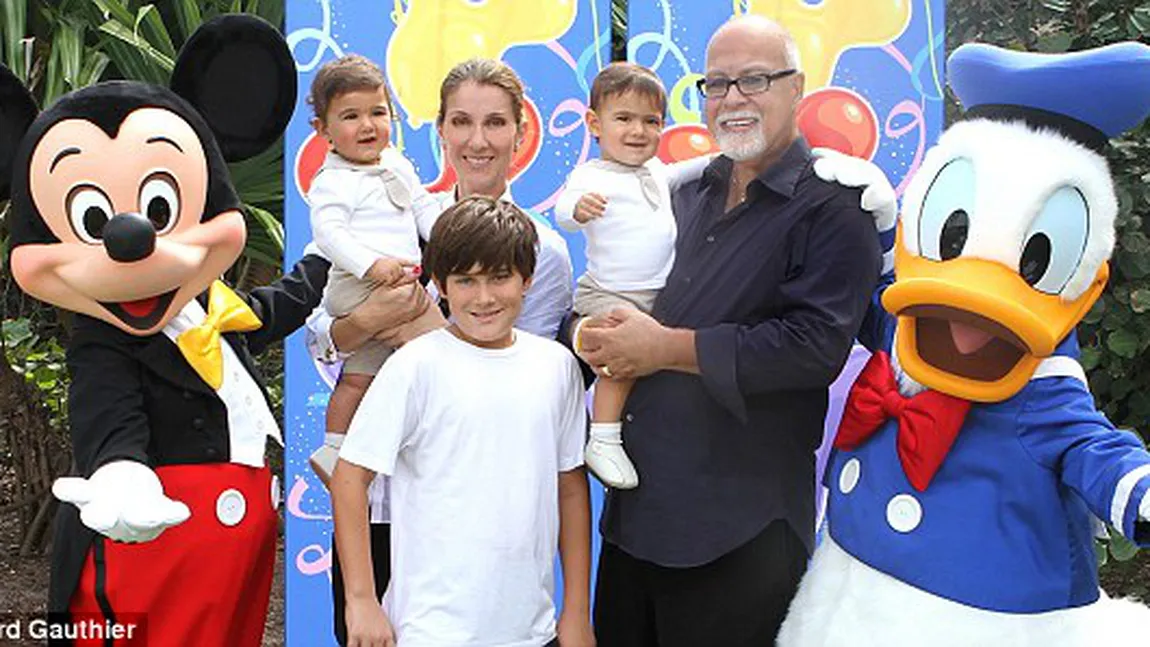 Celine Dion a serbat ziua de naștere a gemenilor alături de personajele Disney