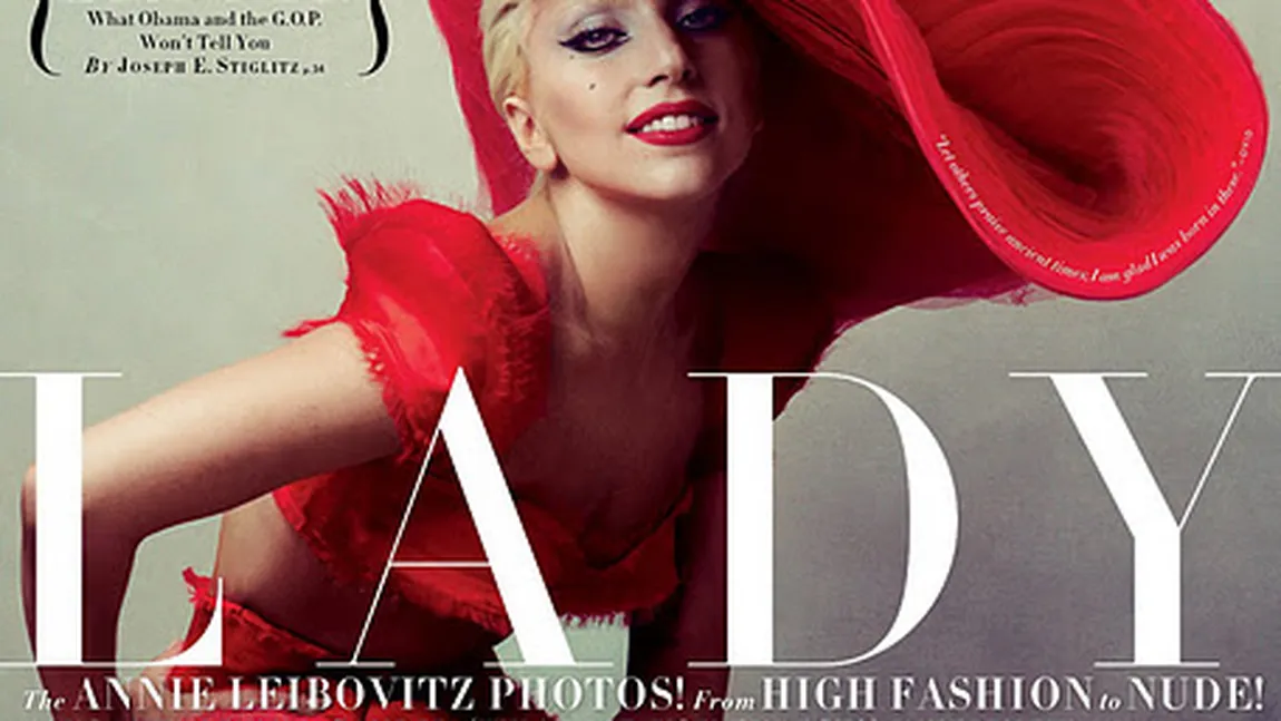 Lady Gaga a pozat goală pentru Vanity Fair FOTO